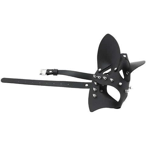 Faux Leather Rivet Spike Mask by BDStyle - Blindfolds And Masks