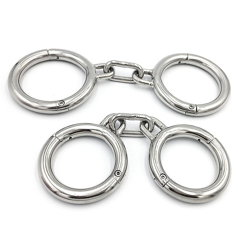 Premium Heavy Duty Metal Wrist Cuffs by BDStyle - Cuffs And Restraints