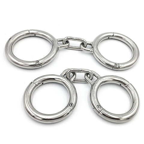 Premium Heavy Duty Metal Wrist Cuffs by BDStyle - Cuffs And Restraints