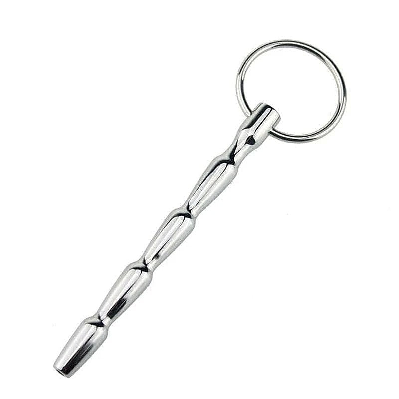 Cyber Bites Steel Penis Plug With Glans Ring by BDStyle - Penis Plugs