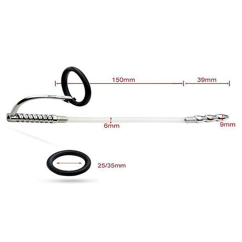 Marfan Penis Plug With Glans Ring by BDStyle - Penis Plugs