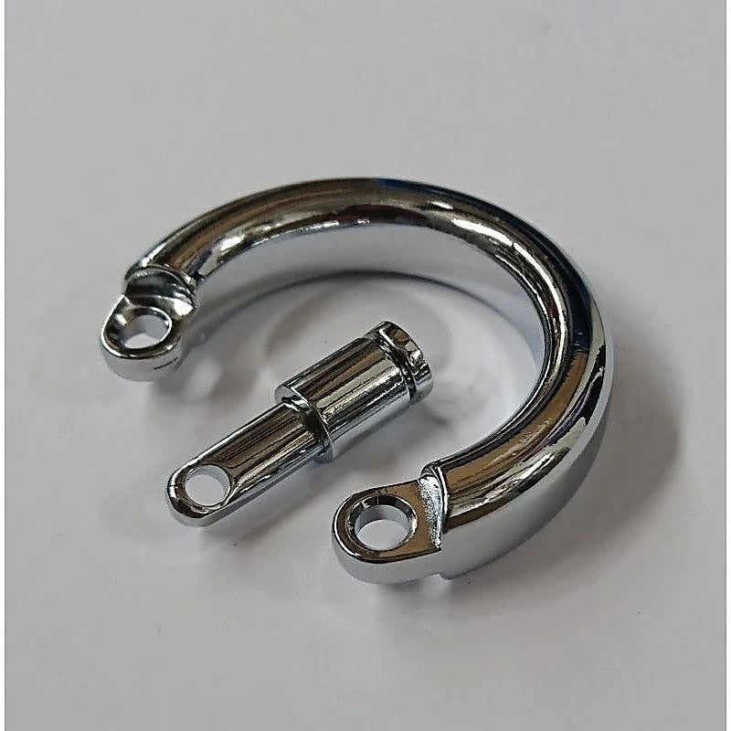 Steel Chastity Device Testical Ring by BDStyle - Male Chastity