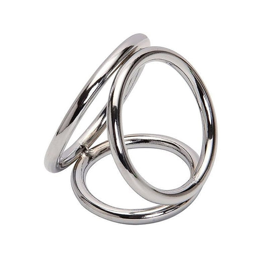Triple Cock & Ball Divider Cock Ring by BDStyle - Cock Rings