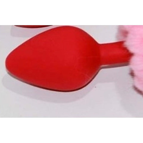 Bunny Faux Tail Silicone Anal Plug Large by BDStyle - Steel Sex Toys
