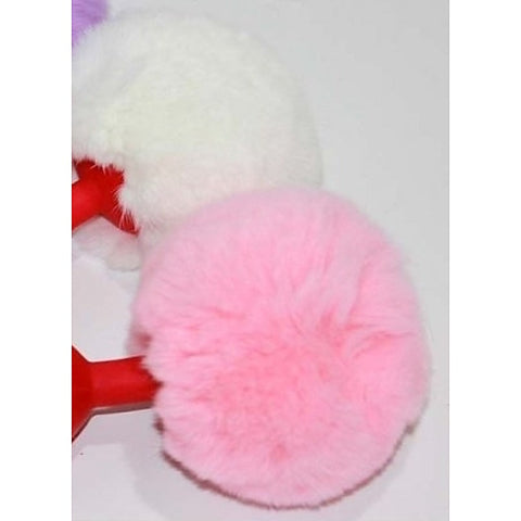 Bunny Faux Tail Silicone Anal Plug Large by BDStyle - Steel Sex Toys