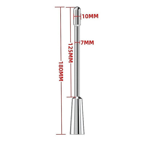 BDStyle Vibration Metal Urethral Penis Plug 7 Mode Rechargeable Vibrator - Penis Plugs