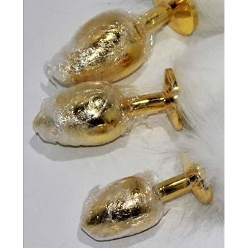 Premium Kitten Tail Metal Butt Plug by BDStyle - Steel Sex Toys