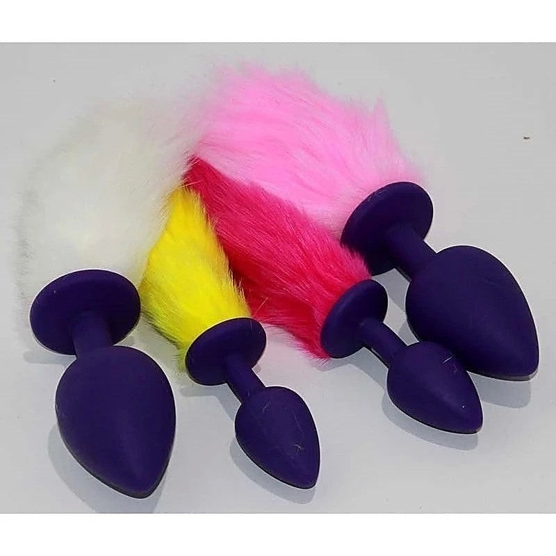 Rabbit Faux Tail Silicone Butt Plug Small by BDStyle - Butt Plugs