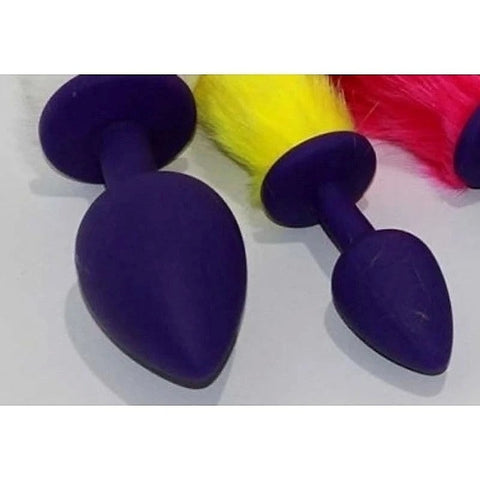 Rabbit Faux Tail Silicone Butt Plug Medium by BDStyle - Butt Plugs