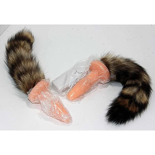 Brown Faux Fox Tail Soft Anal Plug by BDStyle - Butt Plugs