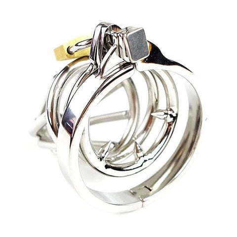 Premium Cock Cage with Catheter Tube by BDStyle - Male Chastity