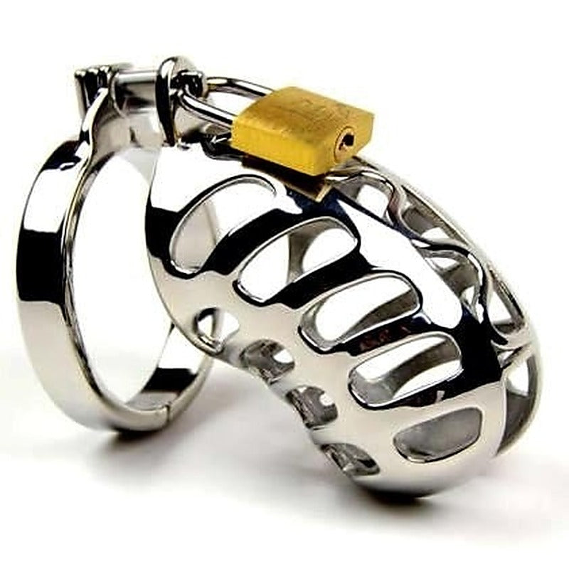 Premium The Snake Metal Cock Cage by BDStyle - Male Chastity