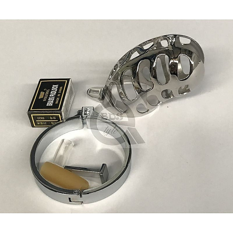Premium The Snake Metal Cock Cage by BDStyle - Male Chastity