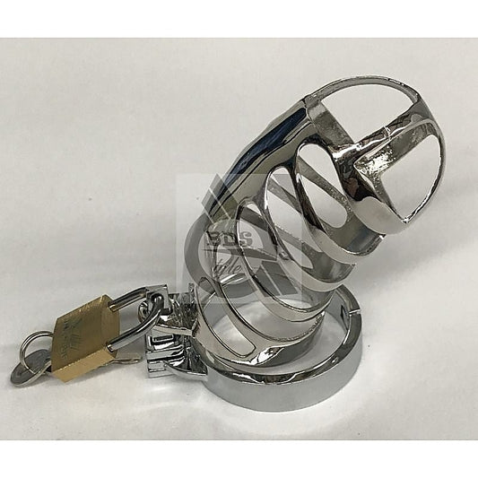 The Protector Ribbed Chastity Device by BDStyle - Male Chastity