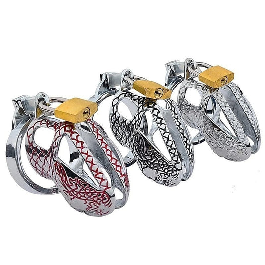 Bird Lock Chastity Cage Silver by BDStyle - Male Chastity