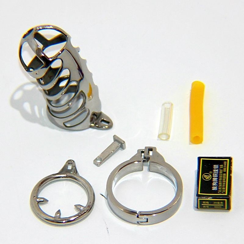 The Cartilage Chastity Device with Dual Ring by BDStyle - Male Chastity