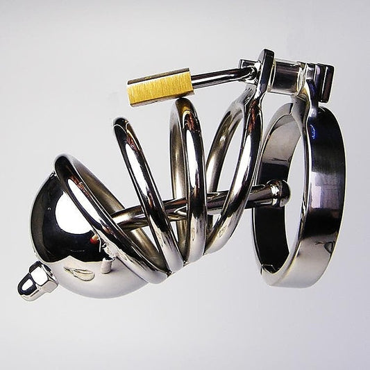 Jailed Penis Cage & Pisser Plug by BDStyle - Male Chastity