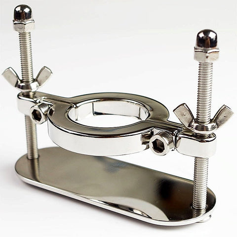 Male Scrotum Fixture Ball Crusher by BDStyle - Steel Sex Toys