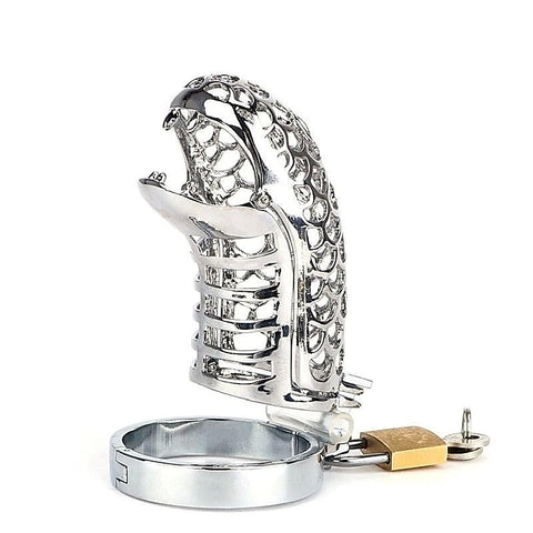 Snake Open Mouth Chastity Device by BDStyle - Male Chastity