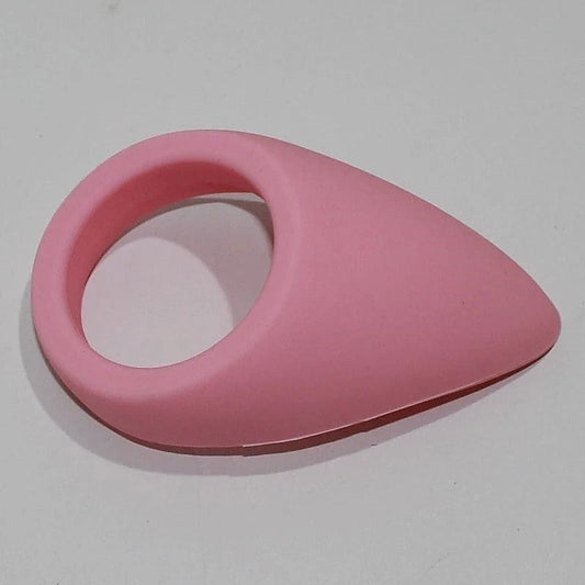 Pink Silicone Tear Drop Cock Ring by BDStyle - Cock Rings