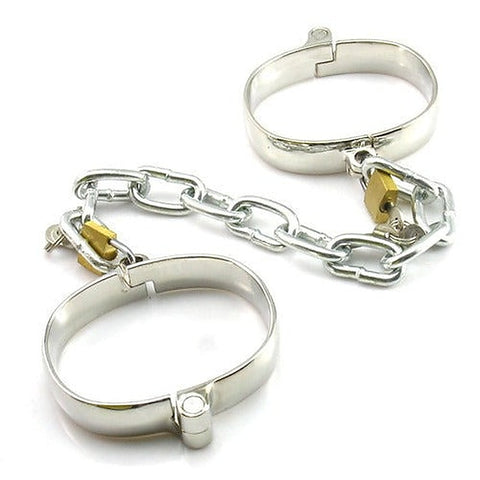 Luxury Dungeon Irons Cuffs With Chain by BDStyle - Cuffs and Restraints