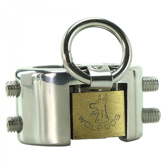Shadow Stainless Steel CBT Piercing Chamber by BDStyle - Male Chastity