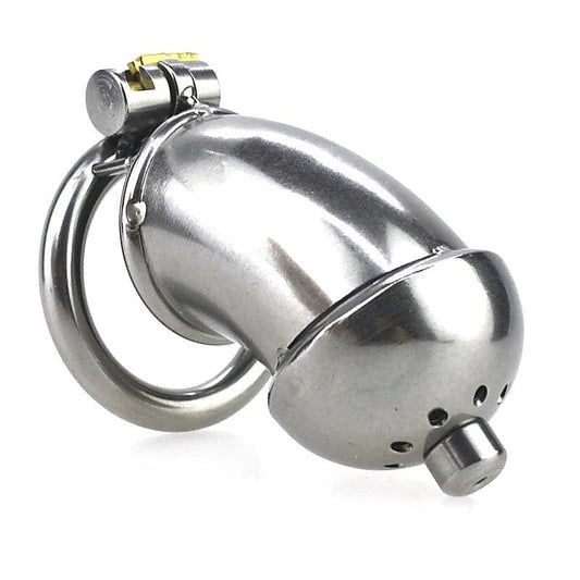 Built-in Lock Chastity Cage With Penis Plug by BDStyle - Male Chastity