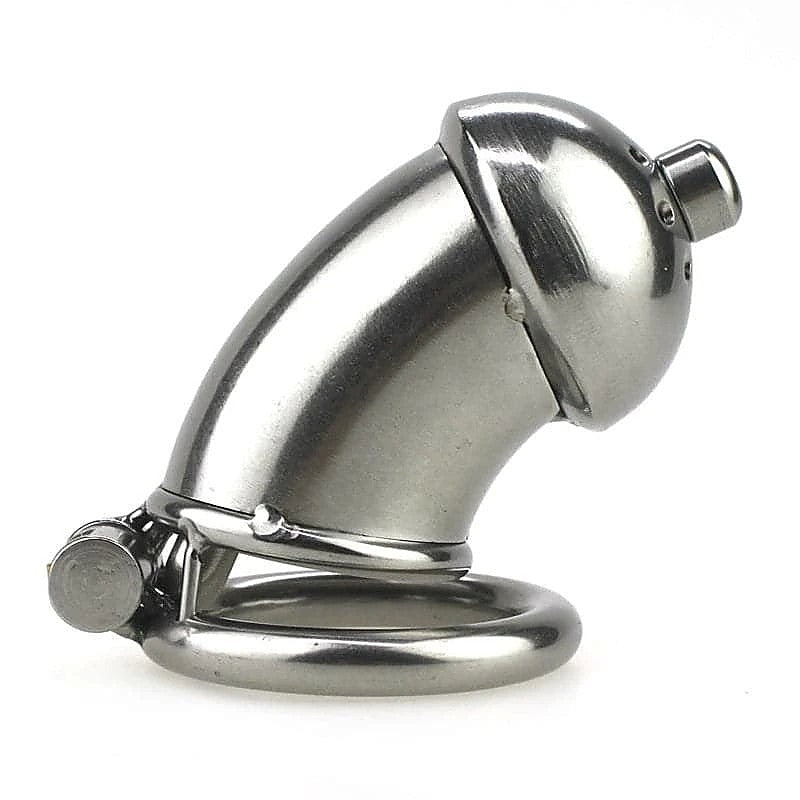 Built-in Lock Chastity Cage With Penis Plug by BDStyle - Male Chastity