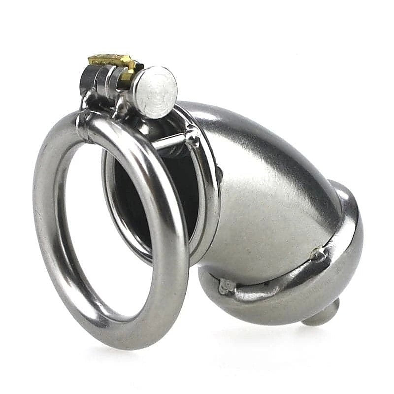 Built-in Lock Chastity Cage With Penis Plug by BDStyle - Male Chastity