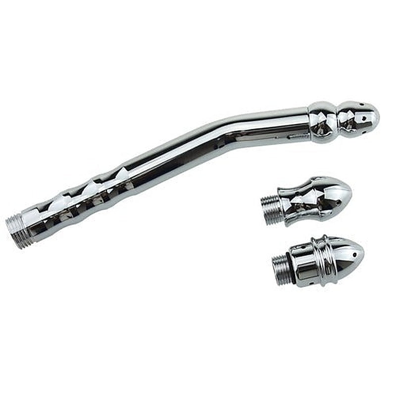 Bend Anal Cleaner With 3 Interchangeable Heads by BDStyle - Enemas and Douches