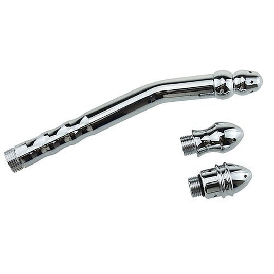 Bend Anal Cleaner With 3 Interchangeable Heads by BDStyle - Enemas and Douches
