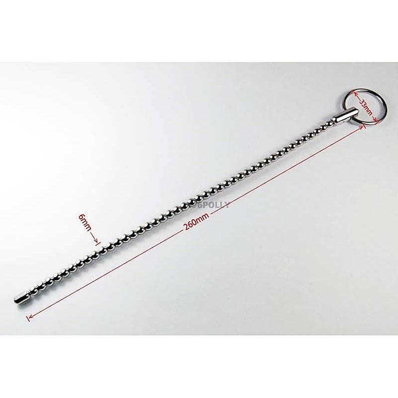 Long Shanks Beaded Urethral Sound by BDStyle - Penis Plugs