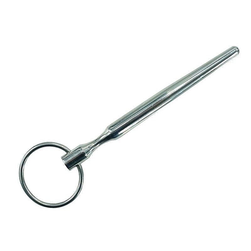 Urethral Stretching Solid Penis Plug With Glans Ring - Penis Plugs