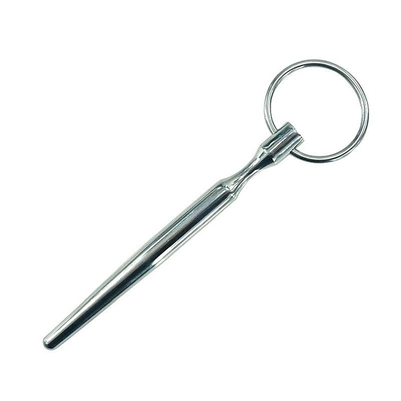 Urethral Stretching Solid Penis Plug With Glans Ring - Penis Plugs
