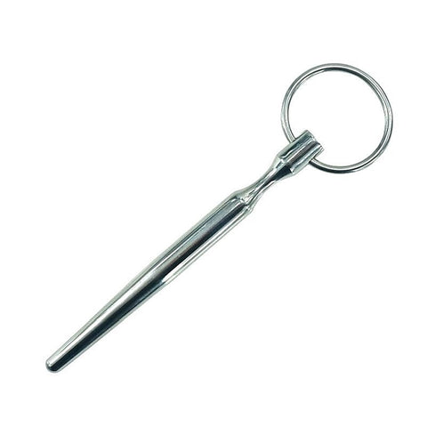 Urethral Stretching Solid Penis Plug With Glans Ring - Penis Plugs