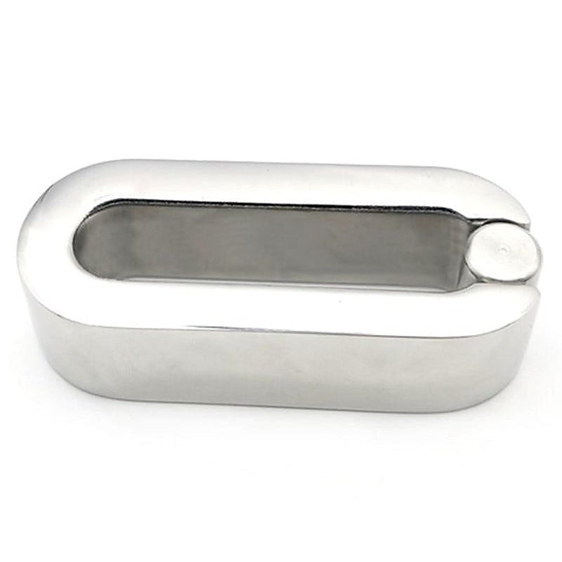 BDStyle Oval Ball Stretcher 316L Steel Weighted Design - Ball and Cock Toys