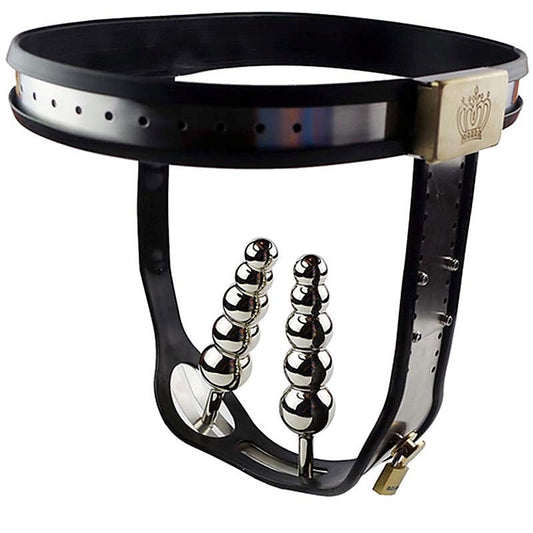 Dual Plug Female Chastity Belt by BDStyle - Male Chastity