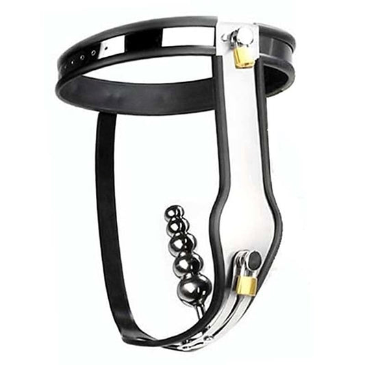 Steel Female Chastity Belt With Plug by BDStyle - Male Chastity