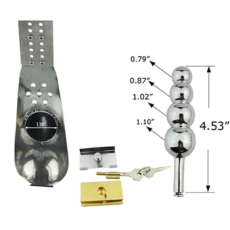 Crushed Nuts Male Chastity Belt by BDStyle - Male Chastity