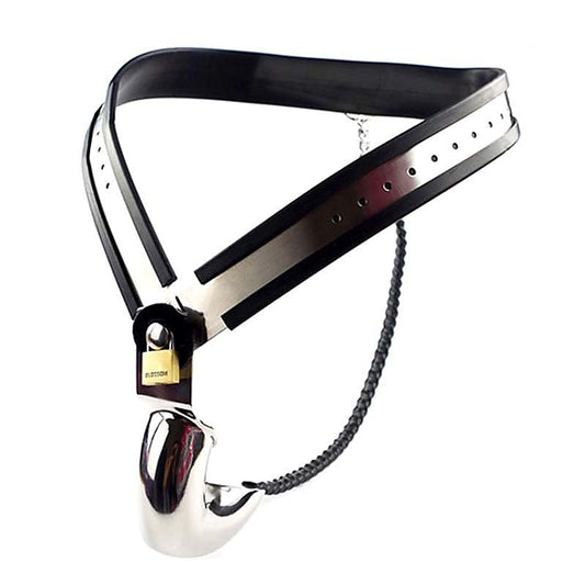 Outer Limits Stainless Steel Male Chastity Belt by BDStyle - Male Chastity