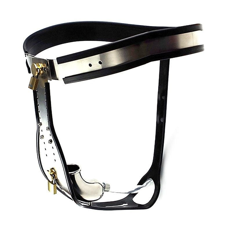 Trap Lock Steel Male Chastity Device by BDStyle - Male Chastity