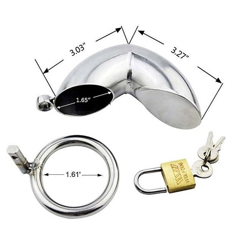 Premium Get Bent Chastity Cage by BDStyle - Male Chastity