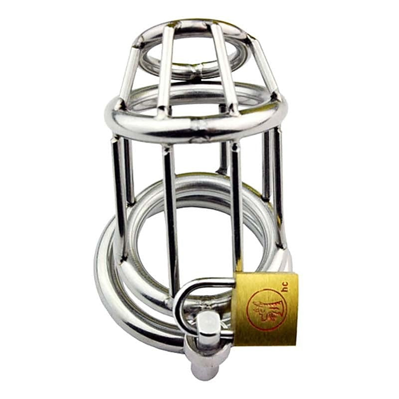 Penal Colony Locking Cock Cage by BDStyle - Male Chastity