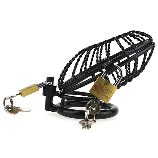 Twisted Side Entry Chastity Device by BDStyle - Male Chastity