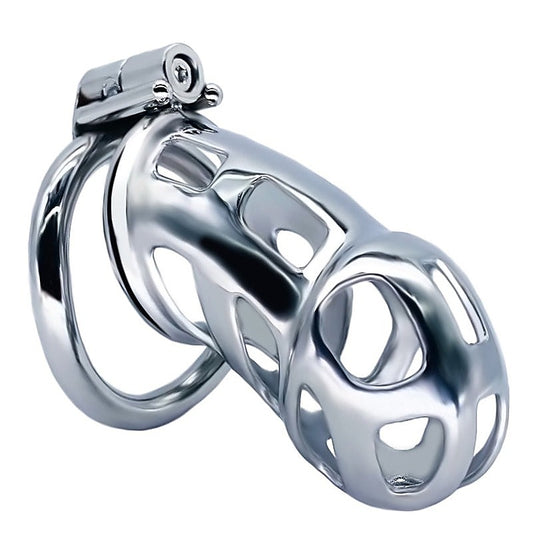 Cobra Metal Chastity Cage Device by BDStyle - Male Chastity