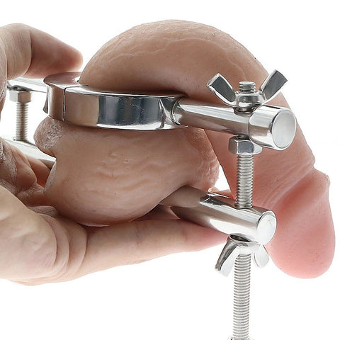 Ball Stretcher & Crusher Metal by BDStyle - Steel Sex Toys
