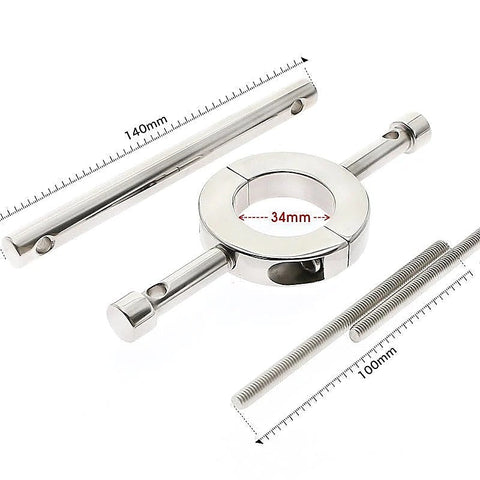 Ball Stretcher & Crusher Metal by BDStyle - Steel Sex Toys