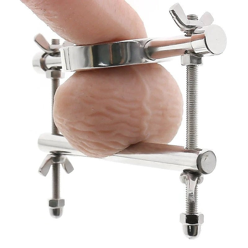Ball Stretcher & Crusher Metal by BDStyle - Steel Sex Toys