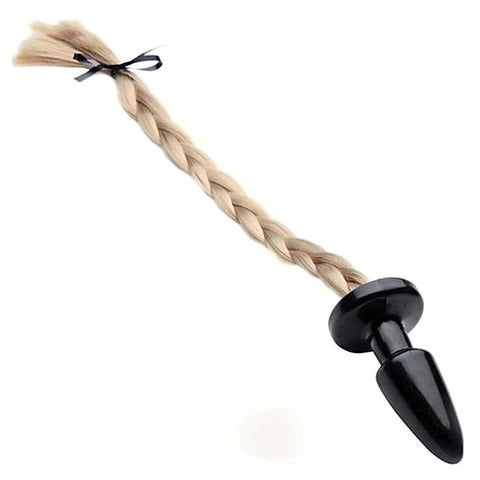 Premium Blonde Pony Tail Butt Plug by BDStyle - Butt Plugs