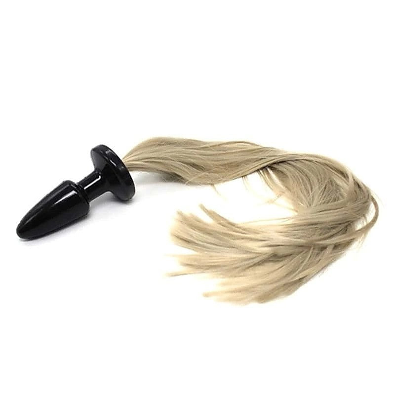 Premium Blonde Pony Tail Butt Plug by BDStyle - Butt Plugs